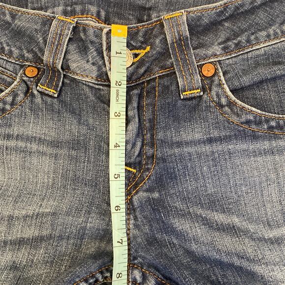 True Religion Hi-Rise Bootcut Medium Wash Blue Jeans EUC Sz 28 Cotton - Picture 12 of 15